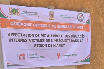 cérémonie officielle de remise de vivres